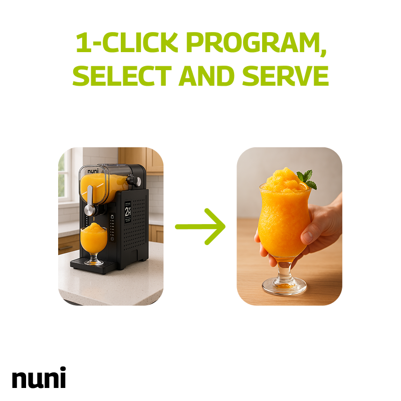 Nuni Slushie Pro – All-in-One Frozen Drink Maker for Home